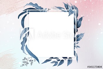 Blank floral badge