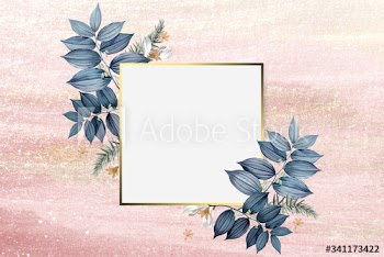 Blank floral badge