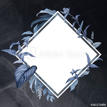 Blank floral badge