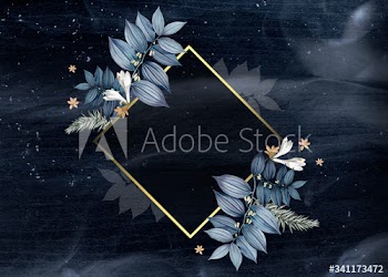 Blank floral badge