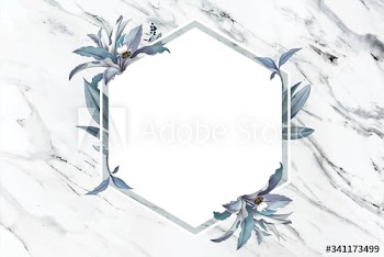 Blank floral badge
