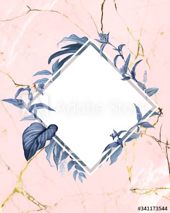Blank floral badge