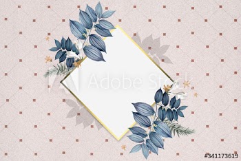 Blank floral badge