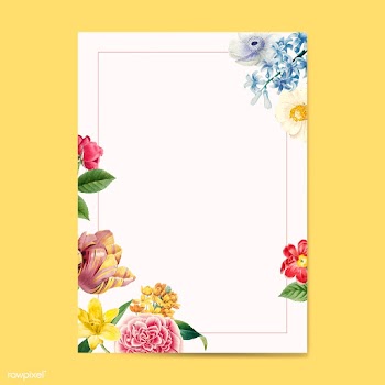 Blank floral invitation copy space | Free stock vector - 564271