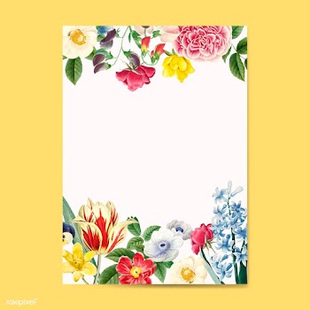 Blank floral invitation copy space | Free stock vector - 564297
