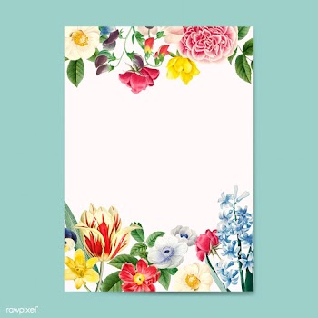 Blank floral invitation copy space | Free stock vector - 564326