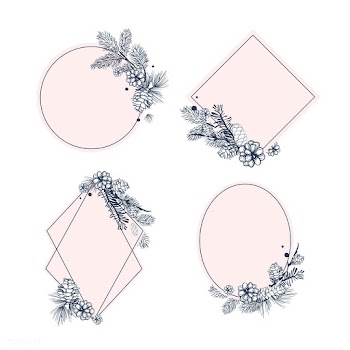 Blank floral invite collection | Free stock vector - 553600