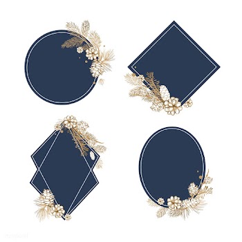 Blank floral invite collection | Free stock vector - 553610