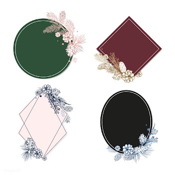 Blank floral wedding invite collection | Free stock vector - 553592