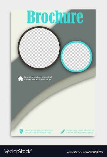 Blank flying cover of magazine book booklet vector image