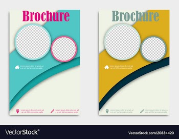 Blank flying cover of magazine book booklet vector image