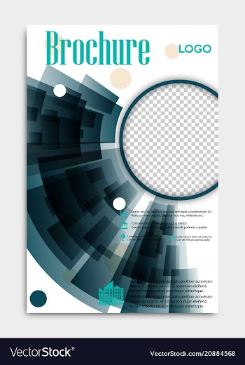 Blank flying cover of magazine book booklet vector image