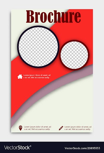 Blank flying cover of magazine book booklet vector image