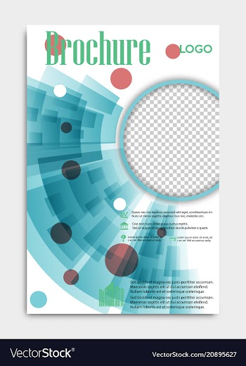 Blank flying cover of magazine book booklet vector image