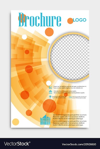 Blank flying cover of magazine book booklet vector image
