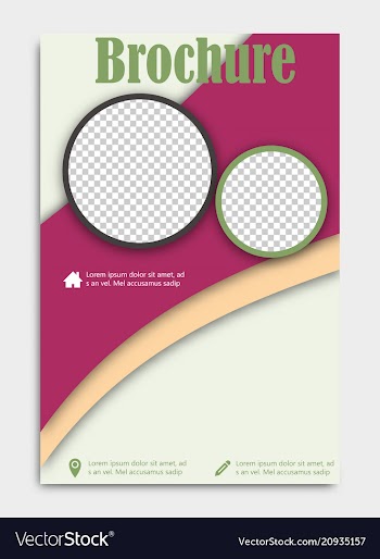 Blank flying cover of magazine book booklet vector image