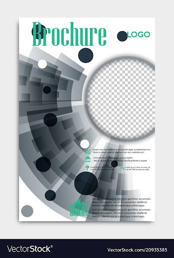 Blank flying cover of magazine book booklet vector image