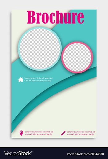 Blank flying cover of magazine book booklet vector image