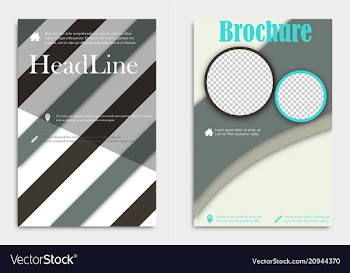 Blank flying cover of magazine book booklet vector image