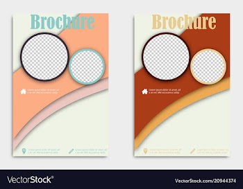 Blank flying cover of magazine book booklet vector image