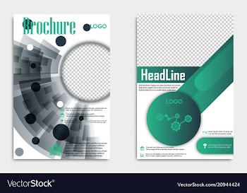 Blank flying cover of magazine book booklet vector image