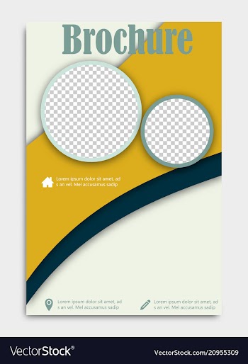 Blank flying cover of magazine book booklet vector image