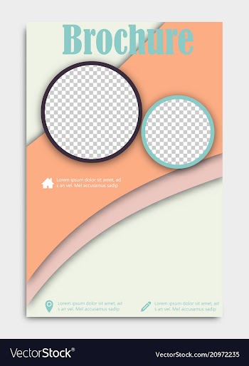 Blank flying cover of magazine book booklet vector image