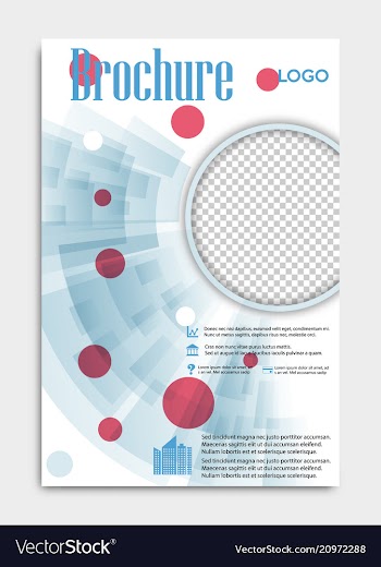 Blank flying cover of magazine book booklet vector image