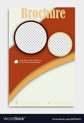 Blank flying cover of magazine book booklet vector image