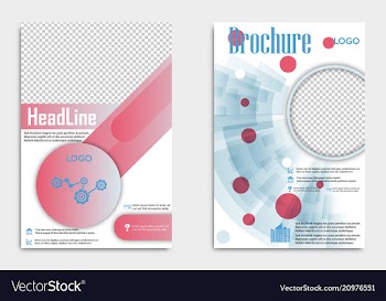 Blank flying cover of magazine book booklet vector image