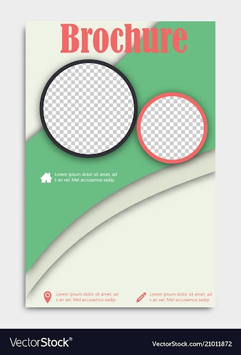 Blank flying cover of magazine book booklet vector image