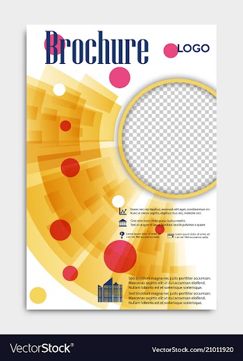 Blank flying cover of magazine book booklet vector image