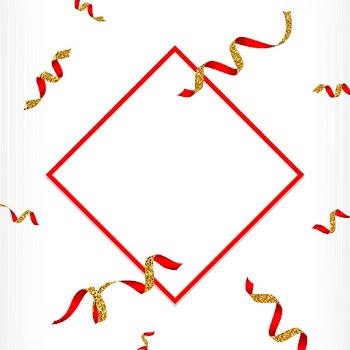 Blank golden and red emblem with confetti vec.. | Free stock vector - 535067