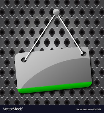 Blank hanging sign for your text on an abstract vector image