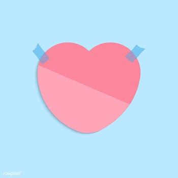 Blank heart shaped reminder note vector | Free stock vector - 524929