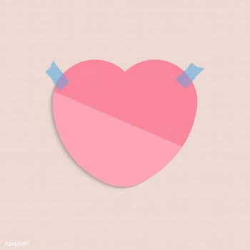 Blank heart shaped reminder note vector | Free stock vector - 524949