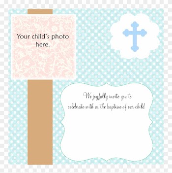 Blank Invitation Templates Free Baptismal Invitation - Christening Invitation Blank Template