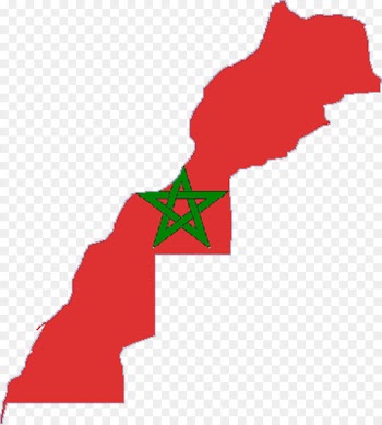 Blank map Flag of Morocco French protectorate in Morocco Ifni - Morocco 