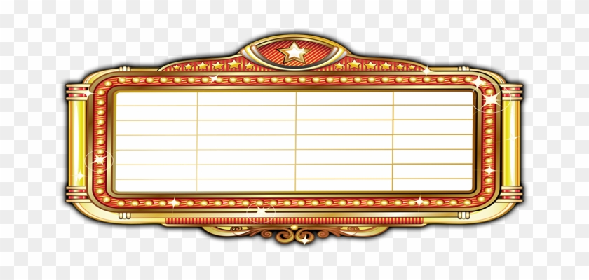 Blank Movie Marquee