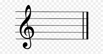 Blank Music Staff Clipart Clipart Panda Free Clipart - Treble Clef