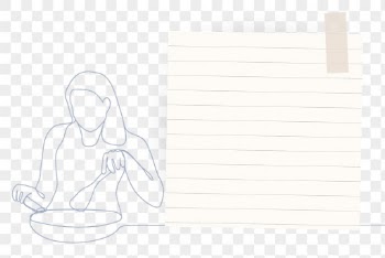 Blank note png frame, person | Free PNG Sticker - rawpixel