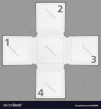  					Blank paper brochure template vector image														