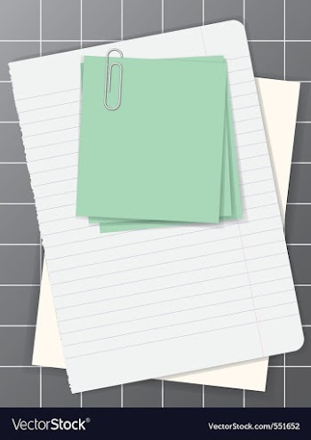 Blank paper vector image
