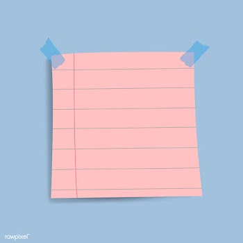 Blank pink reminder paper note vector | Free stock vector - 524889