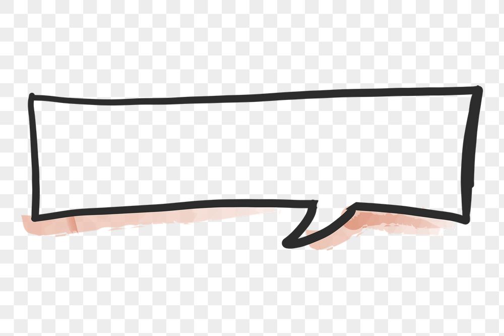 Blank png speech bubble, doodle | Free PNG - rawpixel