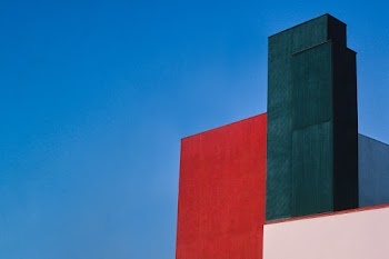 Blank red and green building, remixed from… | Free stock photo | High Resolution image