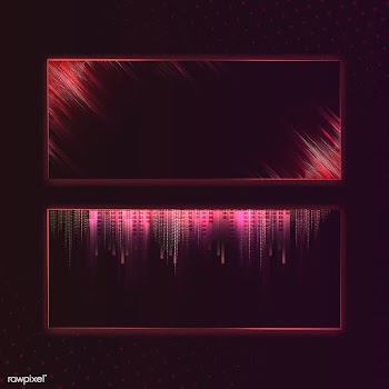 Blank red rectangle banner signboard vector | Free stock vector - 535330