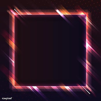 Blank red square neon signboard vector | Free stock vector - 535243