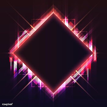 Blank red square neon signboard vector | Free stock vector - 535254