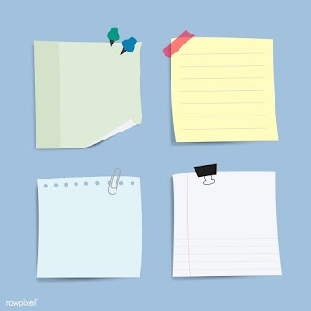 Blank reminder paper notes vector set | Free stock vector - 524890